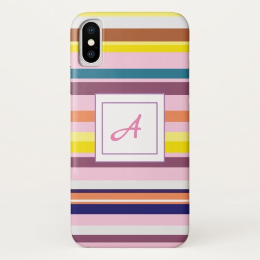 Monogram iApple iPhone X,ほとんど存在しない Case-Mate iPhoneケース (裏面)