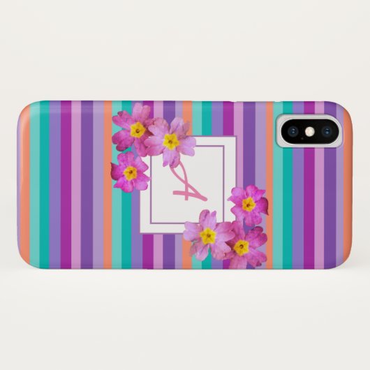 Monogram iApple iPhone X,ほとんど存在しない Case-Mate iPhoneケース (裏面(横))