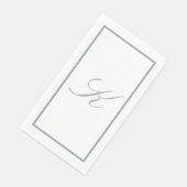Monogram Initial Dusty Blue Wedding Bridal Shower (コーナー)