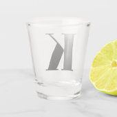 Monogram Initial Letter Wedding Gift Party Favor ショットグラス (裏面)