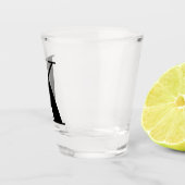 Monogram Initial Letter Wedding Gift Party Favor ショットグラス (右)