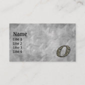 Monogram Initial O Hydrangea Flowers 名刺 (正面)