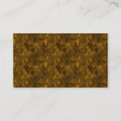 Monogram Initial S Elegant Gold Peony Flower 名刺 (裏面)