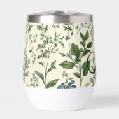 Monogram Initial Sage Green Botanical Florals Gift (正面)