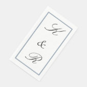 Monogram Initial Wedding Dusty Blue Black Custom (コーナー)