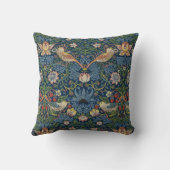 Monogram Initial William Morris Strawberry Thief クッション (裏面)