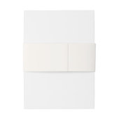 Monogram initials elegant ivory black wedding 招待状ベリーバンド (裏面例)