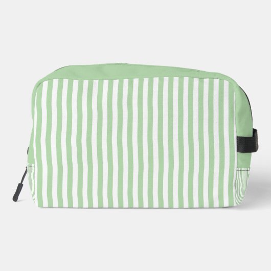 Monogram Initials Striped Custom ドップキット (裏面)