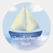 Monogram Kids Sail Boatこの本は次のものだ ラウンドシール (正面)