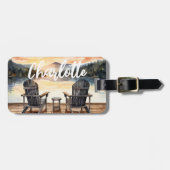 Monogram Lake Travel ラゲッジタグ (正面横)