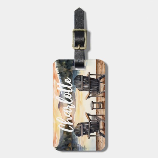 Monogram Lake Travel ラゲッジタグ (正面縦)