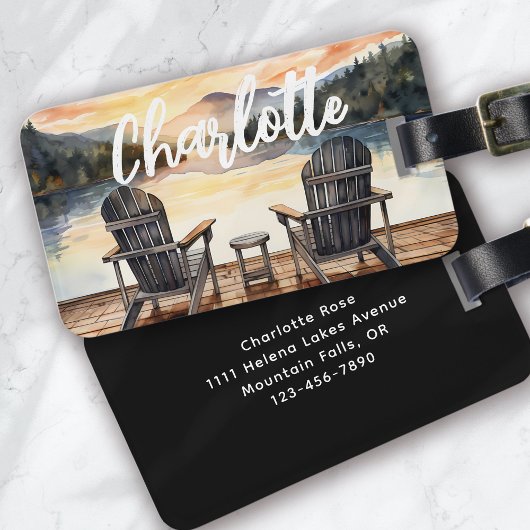 Monogram Lake Travel ラゲッジタグ