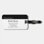 Monogram Large Initial Personalized Luggage Tag ラゲッジタグ (裏面横)