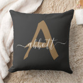 Monogram Letter and Name Custom Name クッション (ブランケット)