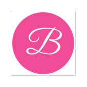 Monogram Letter Script Serif Font Text Self-inking セルフインキングスタンプ (デザイン)