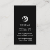 Monogram Letter Z Business Card 名刺 (裏面)