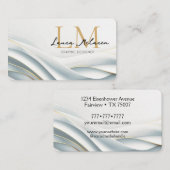 Monogram Logo Name Professional Branding 名刺 (正面/裏面)