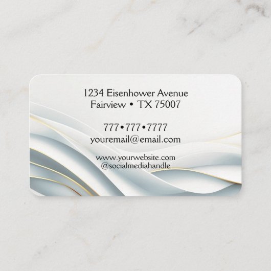 Monogram Logo Name Professional Branding 名刺 (裏面)