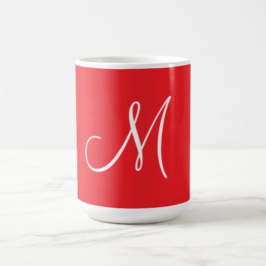 MONOGRAM M, Red and White, コーヒーマグカップ (中央)