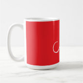 MONOGRAM M, Red and White, コーヒーマグカップ (左)