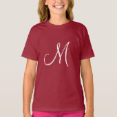 MONOGRAM M, Red and White, Tシャツ (正面)