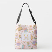 Monogram Magic Books Tote Bag Girly Pink クロスボディバッグ (裏面)
