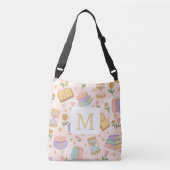 Monogram Magic Books Tote Bag Girly Pink クロスボディバッグ (正面)