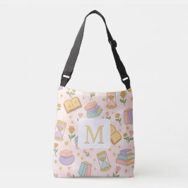 Monogram Magic Books Tote Bag Girly Pink クロスボディバッグ