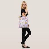 Monogram Magic Books Tote Bag Girly Purple トートバッグ (モデル)