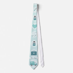 Monogram Medical Physicianおもしろいな博士 ネクタイ
