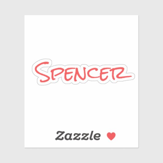 Monogram minimalist custom name  シール (シート)