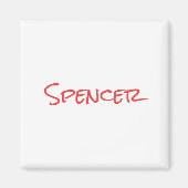 Monogram minimalist custom name  マグネット (正面)