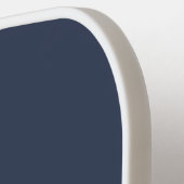 Monogram Minimalist Dusty Navy Blue Gold White  ピックルボールラケット (左詳細)