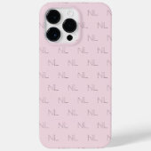 Monogram minimalist pattern Case-Mate iPhoneケース (裏面)