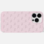 Monogram minimalist pattern Case-Mate iPhoneケース (裏面 (横))