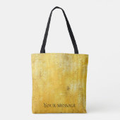 Monogram minimalist simple chic faux gold トートバッグ (裏面)