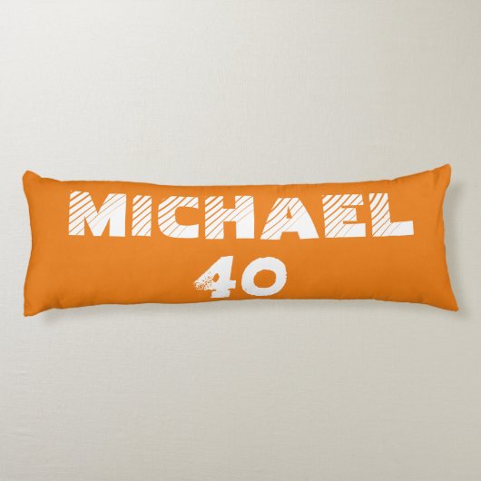 Monogram modern baseball player illustrations ボディピロー (裏面)