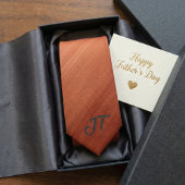 Monogram Modern Brushed Copper Metallic Pattern  ネクタイ