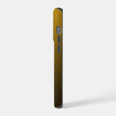 Monogram Modern Gold Tiger Eye iPhoneケース (左側面)