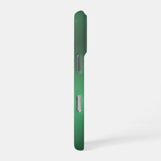Monogram Modern Green Gradient Holiday iPhoneケース (右側面)