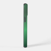Monogram Modern Green Holiday iPhone 15ケース (右側面)