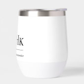 Monogram Modern Minimalist Simple Elegant White (左面)