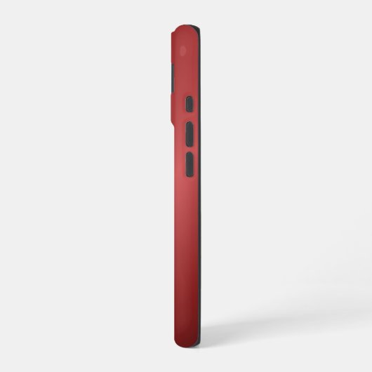 Monogram Modern Red Holiday iPhone 16ケース (左側面)