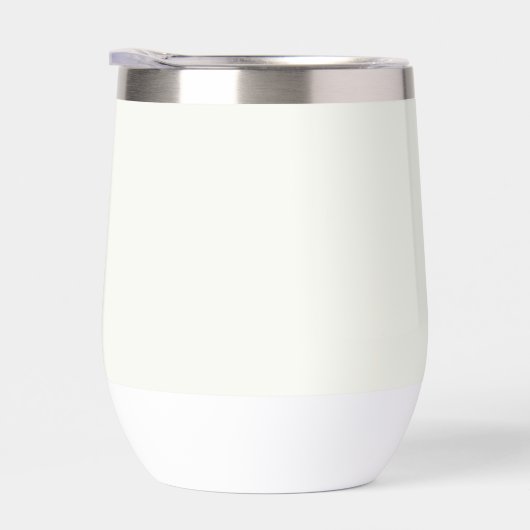 Monogram Modern Simple Elegant Ivory White Custom (右面)