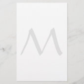 Monogram Modern Simple Minimalist Plain 便箋 (正面)