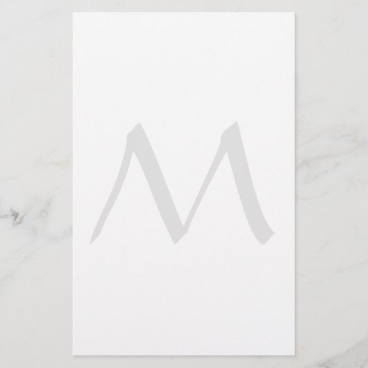 Monogram Modern Simple Minimalist Plain 便箋 (正面)
