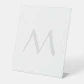 Monogram Modern Simple Minimalist Plain 台座サイン (正面)