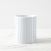 Monogram Mug Letter D, Blue Striped コーヒーマグカップ (中央)