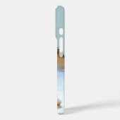 Monogram Name Dog Photo Pastel Blue Minimalist Case-Mate iPhoneケース (裏面 / 左)