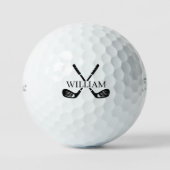 Monogram Name Golf Ball Choose Your Color  ゴルフボール (正面)